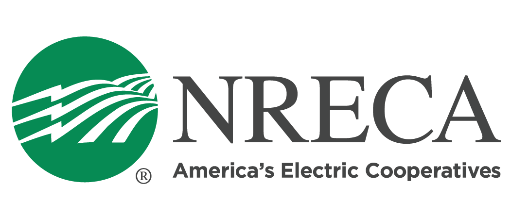 NRECA logo: green circle with power lines, fields, and text.